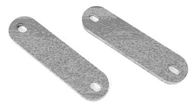 Flat Steel 100x25x6mm w/10.5mm slots (GB)