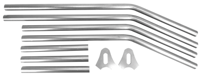 Hardtail Tubes Kit Raw Steel 30mm 1" axl (GB)