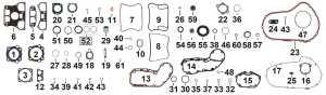 10pck O-RING TRANS SPACER XR08-13 (GB)