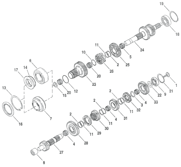 SPACER, TRANSMISSION XL06-22 (GB)