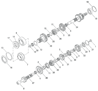 SPACER, TRANSMISSION XL06-22 (GB)