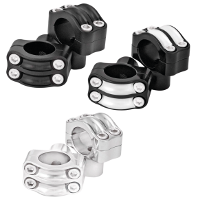 RSD NOSTALGIA RISERS 2-BOLT 1" BLACK OPS