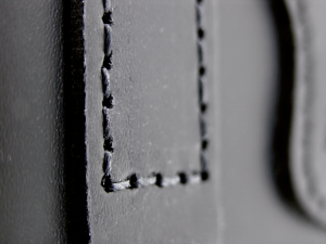 Texas Leather V-Rod black leather bag (GB)