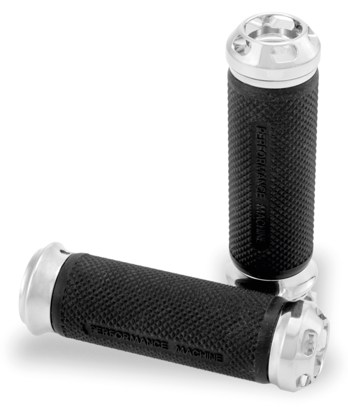 PM Apex cable grips Chrome (GB)