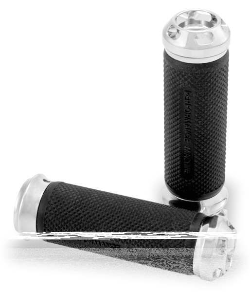 PM Apex cable grips Chrome (GB)