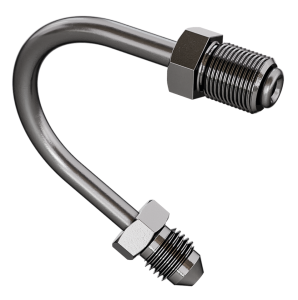 Brake line conn. pipe 150degr. SS (GB)