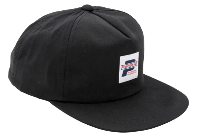 DAILY SNAPBACK BLK with WHITE LABEL