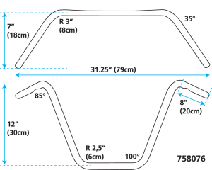 ZCP Chrome Apes 13-1/2" dimpled (GB)