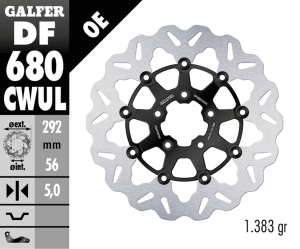 Galfer Wave FR Floating 11.5" Black