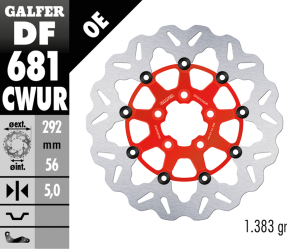 Galfer Wave RR Floating 11.5" Red (GB)