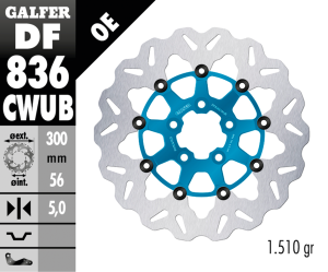 Galfer Wave RR Floating 11.8" Blue (GB)