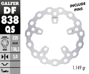 Galfer DF838 Cubiq Disc 12.6" (GB)