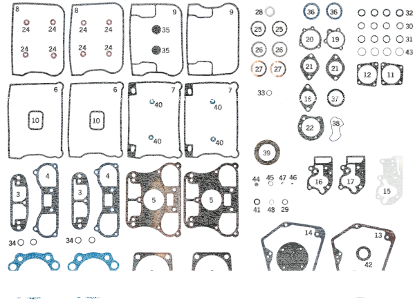 10pck Gasket EFI - backplate BT95-98 (GB)