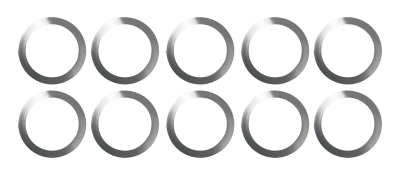 10pck shimm .003" sprocket shaft 55-84