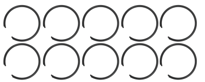10pck LH Retaining ring BT55-68