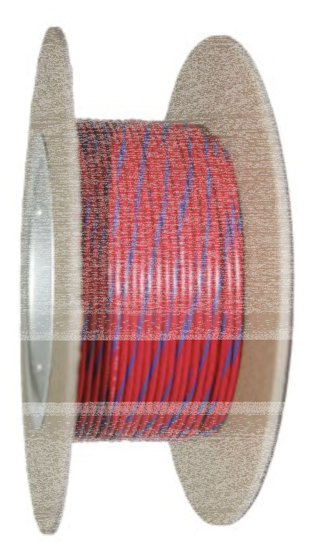 18-Gauge RED/BLUE STRIPE 100 Spool Prim (GB)