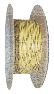 18-Gauge YELLOW/BLACK STRIPE 100 Spool (GB)