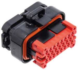 23-pos AMP radio harness plug housing (GB)
