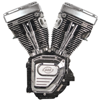 T124A engine, black w/o Induction/Ign (GB)