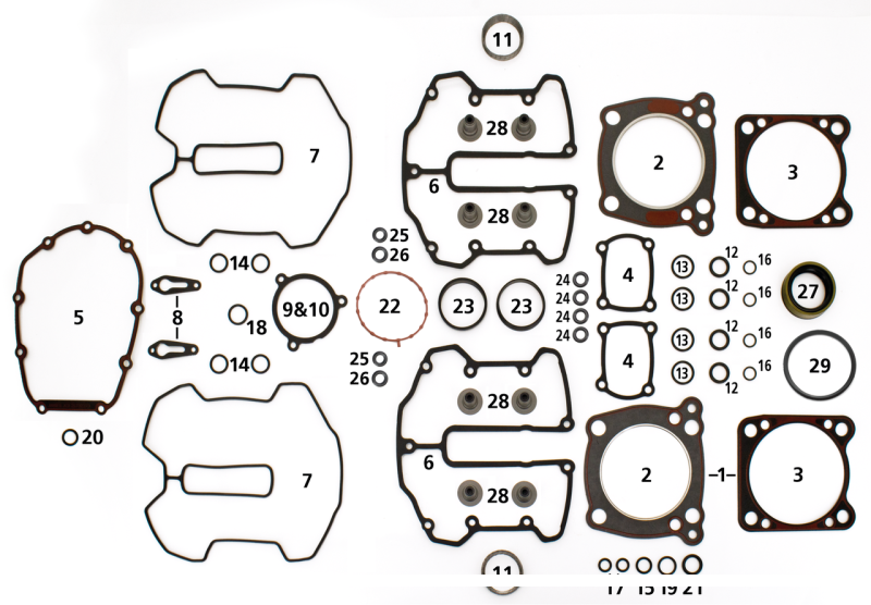4PCK M8 SEAL INTAKE MANIFOLD TO HEAD (GB)