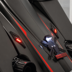 Blk Strtchd Square E-marked LED flush mn (GB)