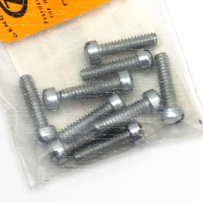 10pck Fillisterhead screw 10-24x3/4, WhP (GB)