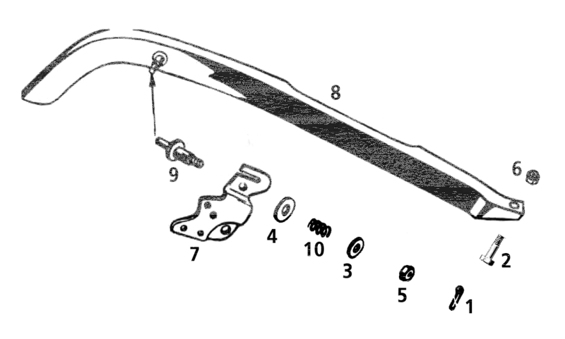Chain guard clip 45CI36-52 (GB)