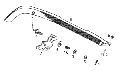 Chain guard clip 45CI36-52 (GB)