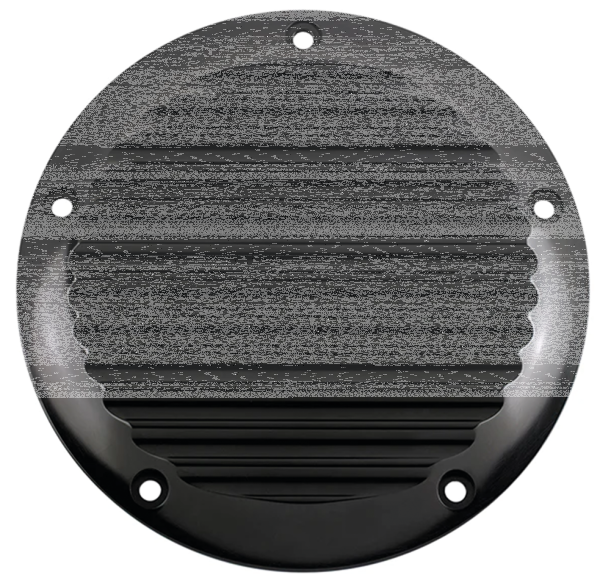 JM Derby Cover Finned Blk BT99-18 (GB)