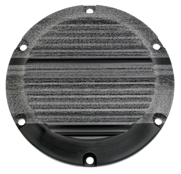 JM Derby Cover Finned Blk XL04-22 (GB)