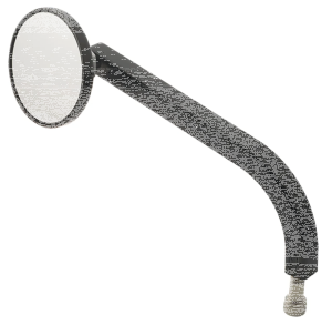 JM Mirror No. 2 Solid Long LH Black (GB)
