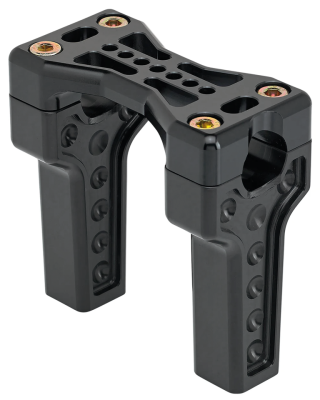 JM Risers 4" Bridge Clamp Black (GB)