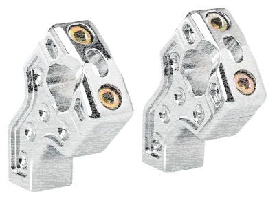 JM PB Risers 2.5" Dual Clamp Chrome (GB)