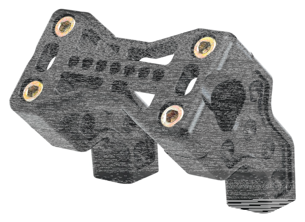 JM PB Risers 2.5" Bridge Clamp Black (GB)