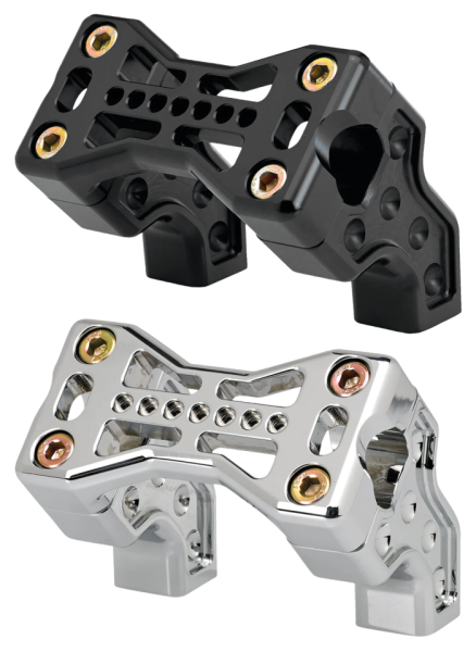 JM PB Risers 2.5" Bridge Clamp Black (GB)