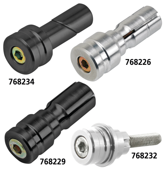 JM Bar-End Adapter 7/8" Fat Bars Black (GB)