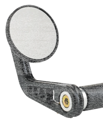 JM Bar-End Mirror 2-1/4" Stem A Black (GB)