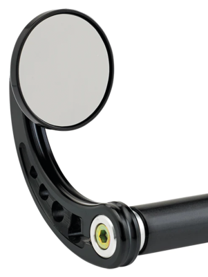 JM Bar-End Mirror 2-1/4" Stem C Black (GB)
