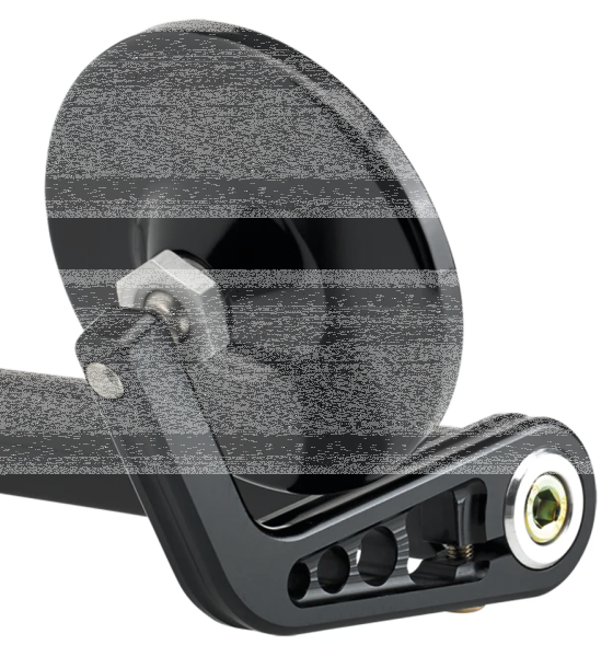 JM Bar-End Mirror 3-1/4" Stem A Black (GB)