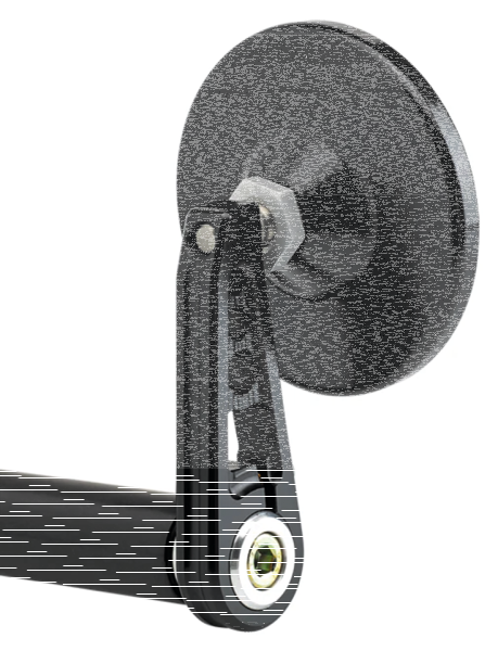 JM Bar-End Mirror 3-1/4" Stem D Black (GB)