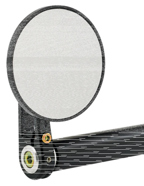 JM Bar-End Mirror 3-1/4" Stem D Black (GB)