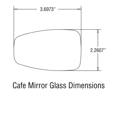 JM Bar-End Mirror Cafe Stem C Black (GB)