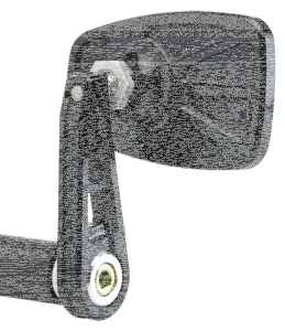 JM Bar-End Mirror Cafe Stem D Black (GB)