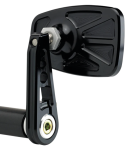 JM Bar-End Mirror Cafe Stem D Black