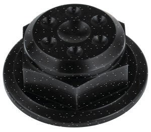 JM Steering Stem Nut Black Indian 14-Up (GB)