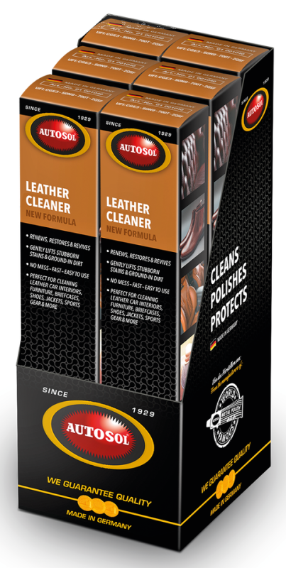 6pck Autosol Leather Cleaner 75ml (GB)