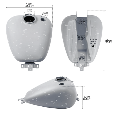 Fuel Tank Unpainted FLHR08-Up (GB)