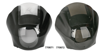 Quarter Fairing Gloss Black Clear Screen (GB)