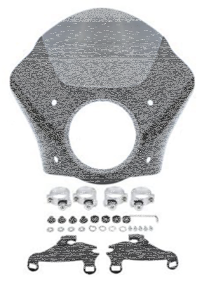 Gauntlet Fairing Gloss Black FXD06-17 (GB)