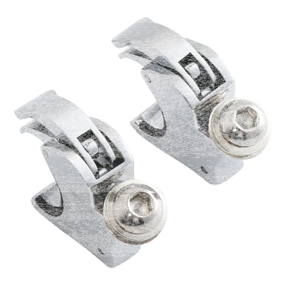 39mm Fork Clamps Chrome for 1/4 Fairing (GB)